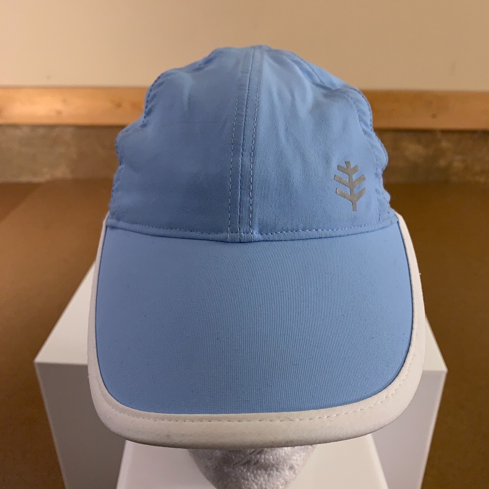 Coolibar Unisex S/M Blue Lenny Adjustable UPF 50+ Sports Cap NWT *Flaw